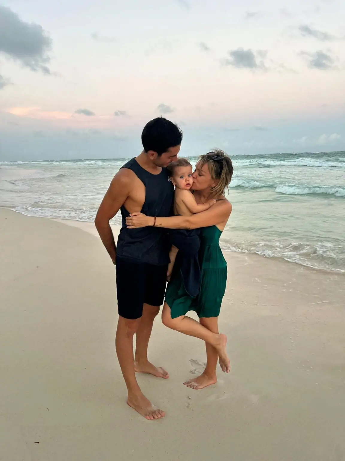 Pláž u hotelu Dos Ceibas v Tulum