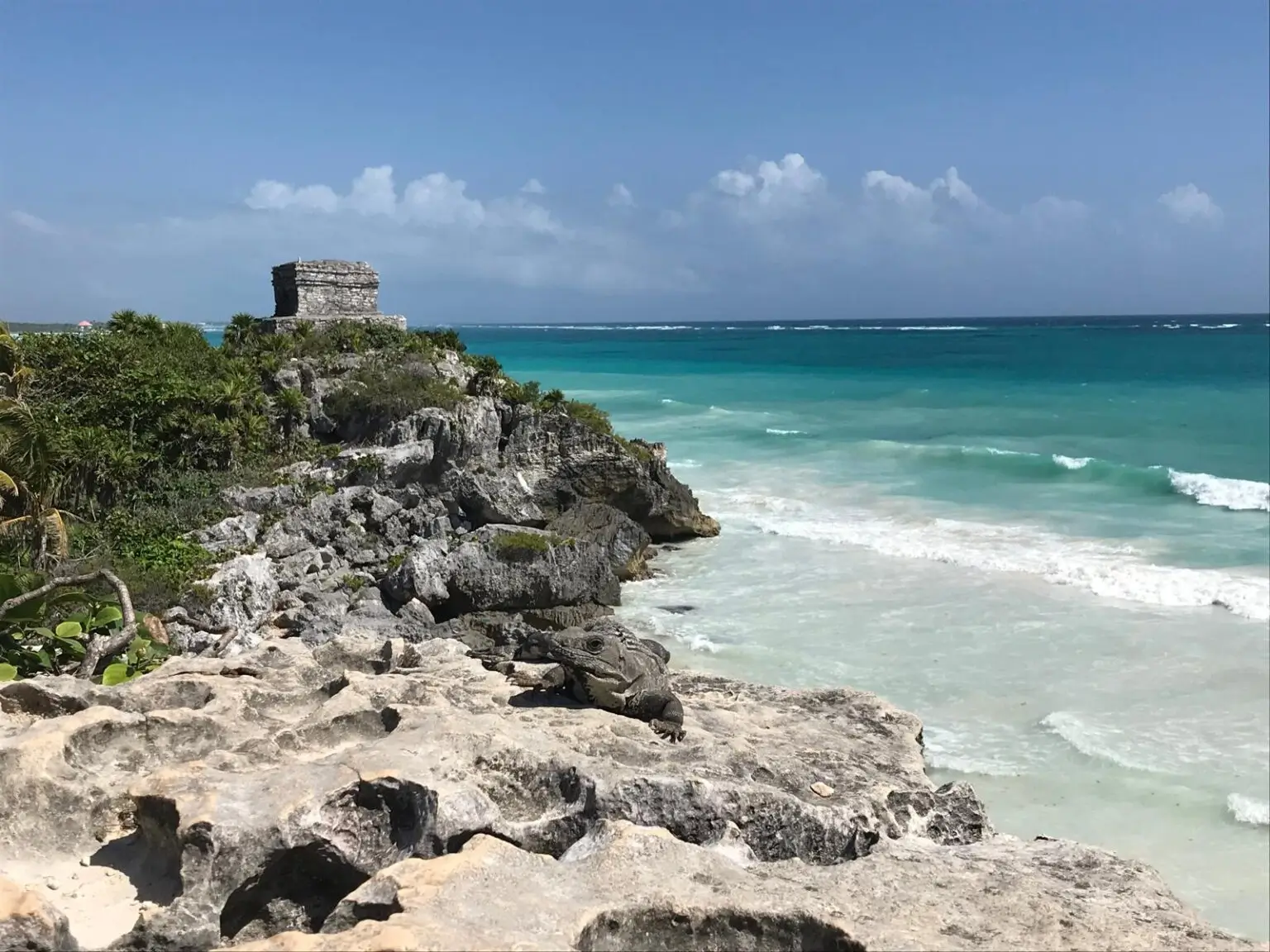 Mayské ruiny Tulum nad Karibským mořem